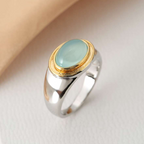 Gabi - Vintage Green Moonstone Ring-Westeryn