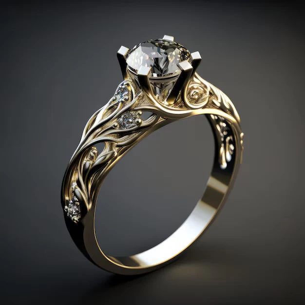 Exquisite Exotic Zirconia Ring | Gold-Westeryn
