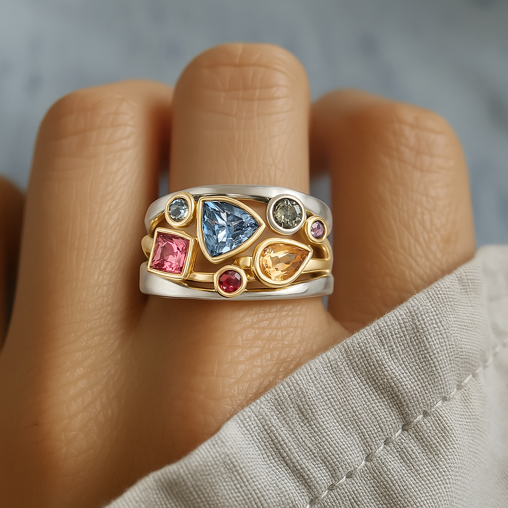 Vintage Colorful Zirconia Ring-Westeryn