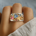 Vintage Colorful Zirconia Ring-Westeryn