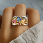 Vintage Colorful Zirconia Ring-Westeryn