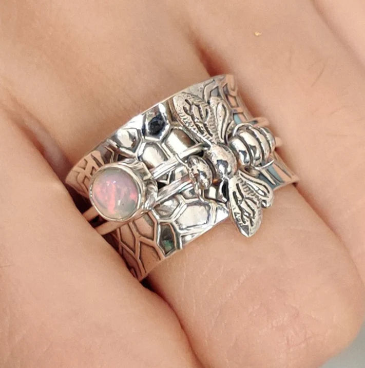 Gretchen Moon Stone-Ring-Westeryn