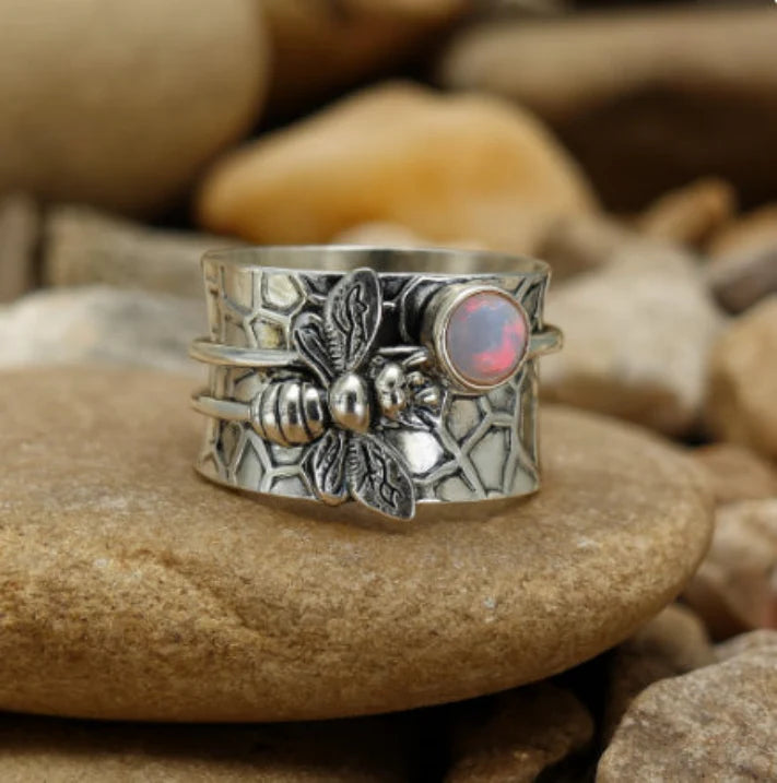 Gretchen Moon Stone-Ring-Westeryn