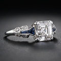 Brilliant Vintage Ring in Blue and Silver-Westeryn