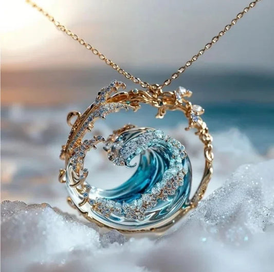 Azure Pledge Necklace | Gold