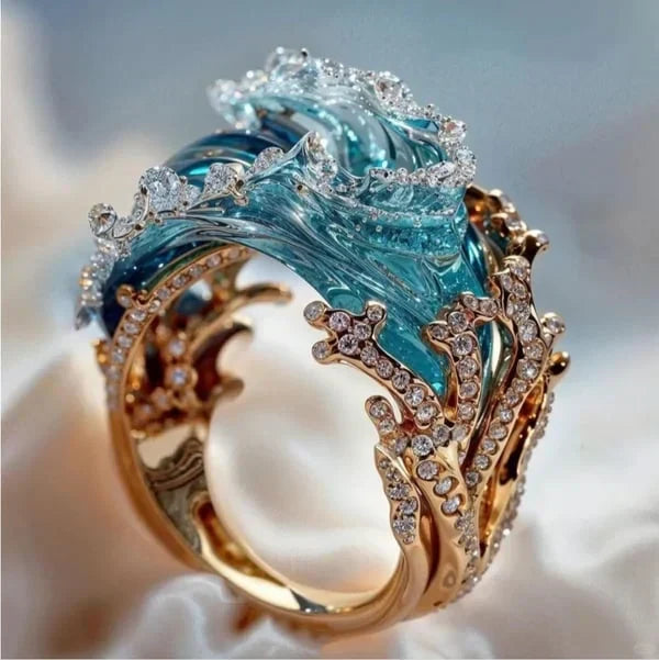 Azure Pledge Ring | Gold-Westeryn