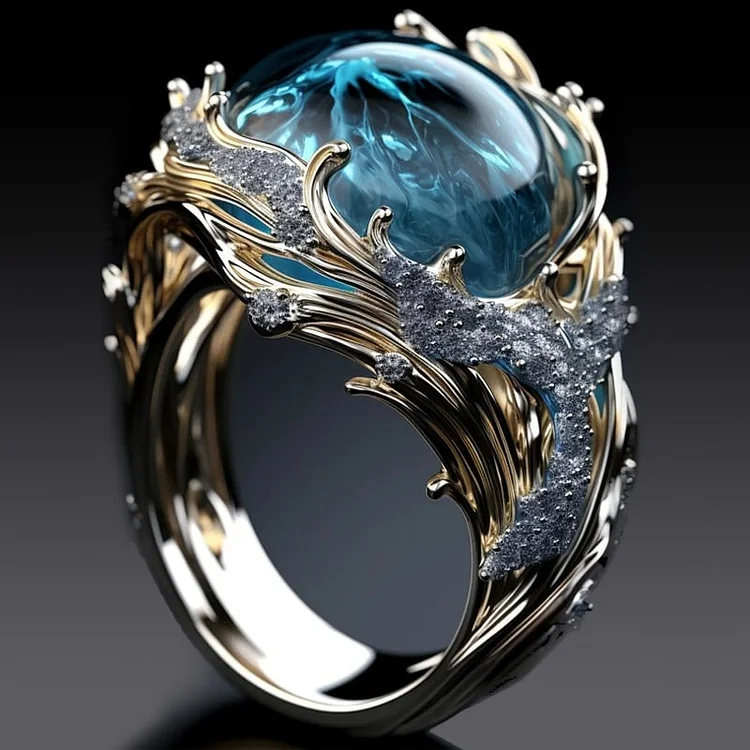 Ocean Crystal Vintage Ring-Westeryn