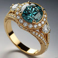 Vintage-Style Silver Ring with Blue Crystal-Westeryn
