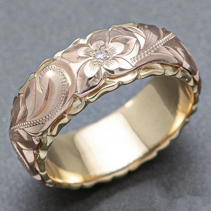 Timeless Rose Blossom Gold Ring-Westeryn
