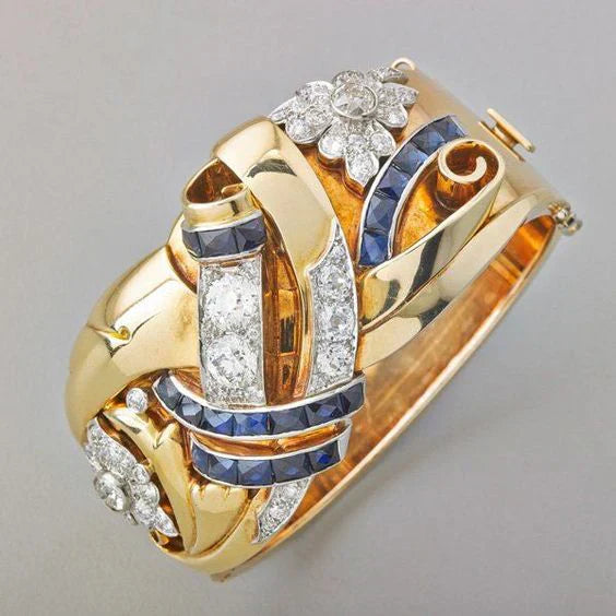 Gold Vintage Zirconia Ring-Westeryn