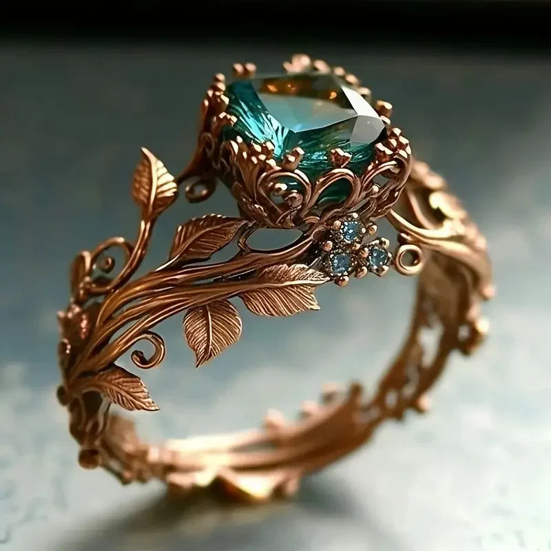 Forestlight Crystal Ring | Rose Gold-Westeryn