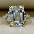 Anitque Square Glass Ring | Gold-Westeryn