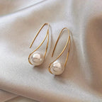 Elegant Pearl Dangling Earrings | Gold-Westeryn