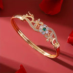 Zirconia Gold Green Crystal Bracelet | Gold-Westeryn