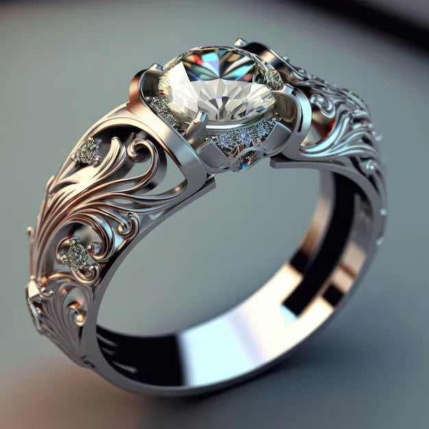 Exquisite Crystal Ring | White Gold-Westeryn