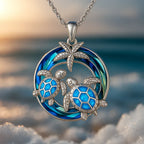 Tidebound Turtle Necklace | White Gold-Westeryn