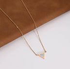 Moonstone Necklace - Triangle Medallion-Westeryn