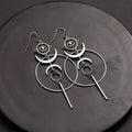 Vintage Boho Dangling Earrings | White Gold-Westeryn