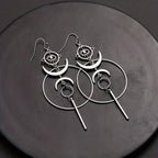 Vintage Boho Dangling Earrings | White Gold-Westeryn