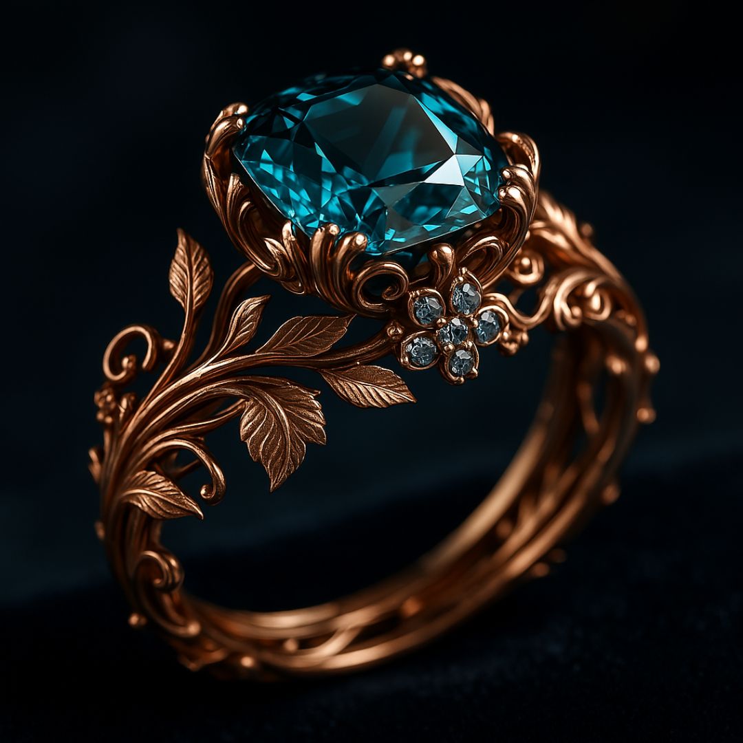 Nature Green Crystal Ring