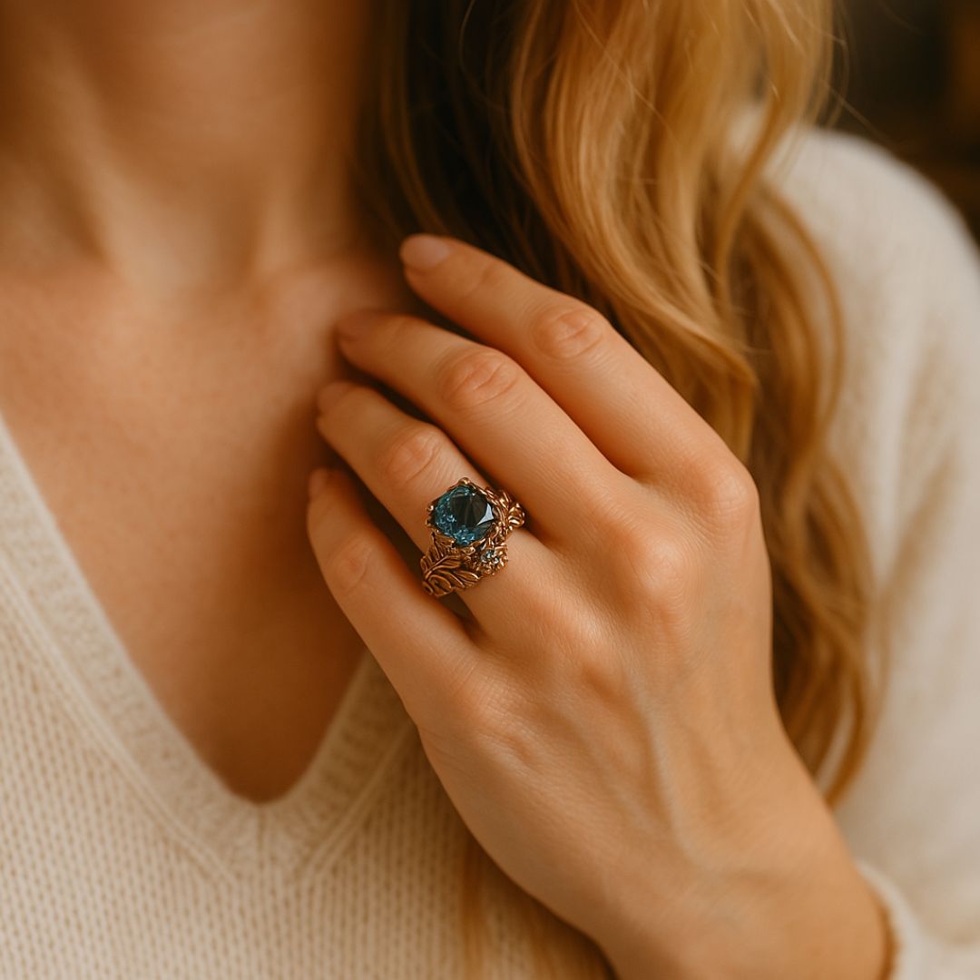 Nature Green Crystal Ring-Westeryn