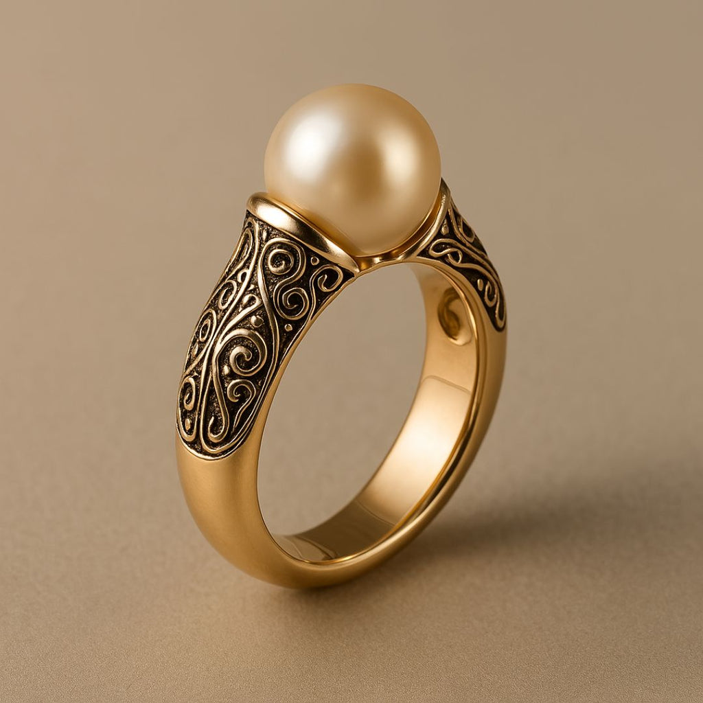 Vintage Pearl Golden Ring-Westeryn