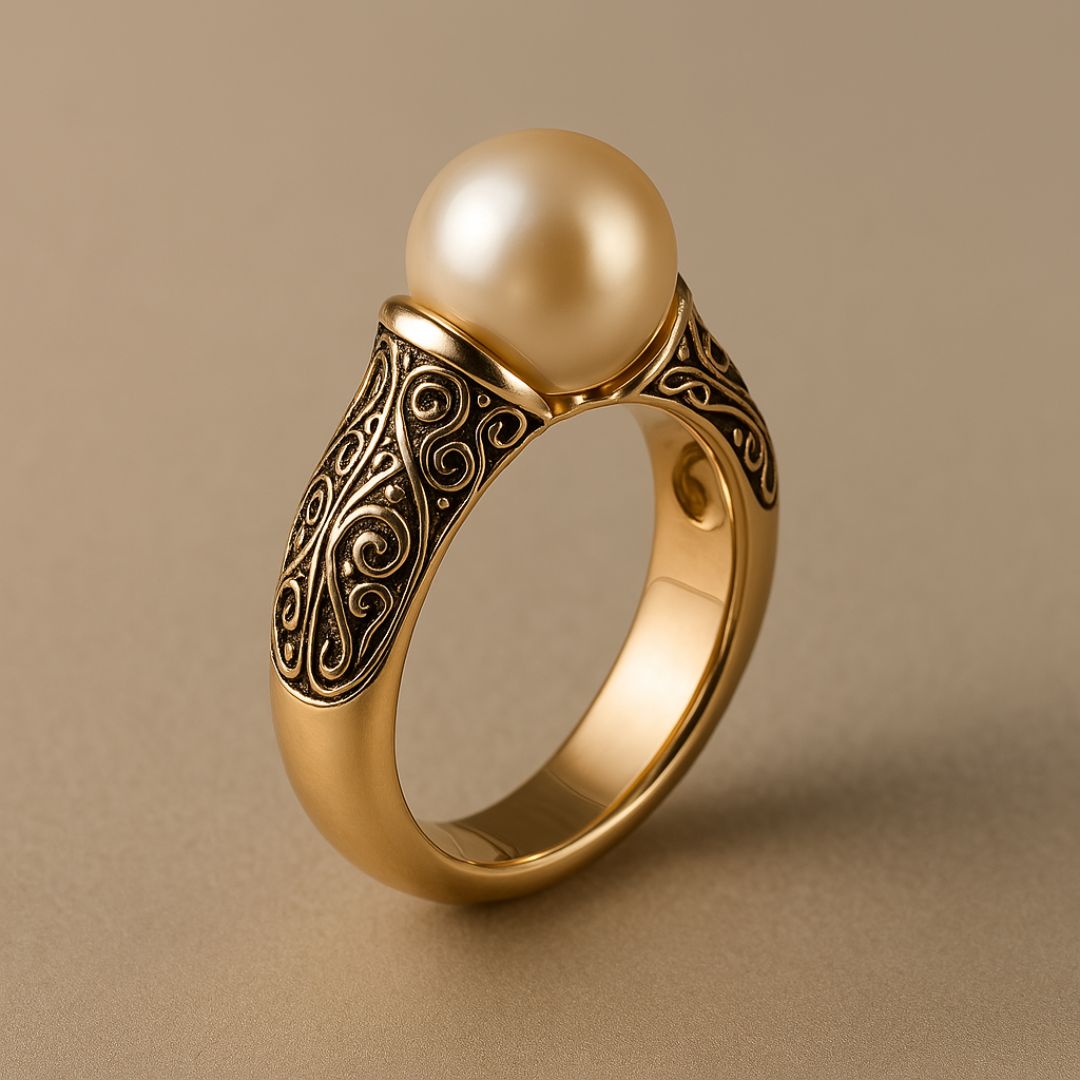 Vintage Pearl Golden Ring-Westeryn