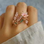 Nature Bright Butterfly Zirconia Ring-Westeryn