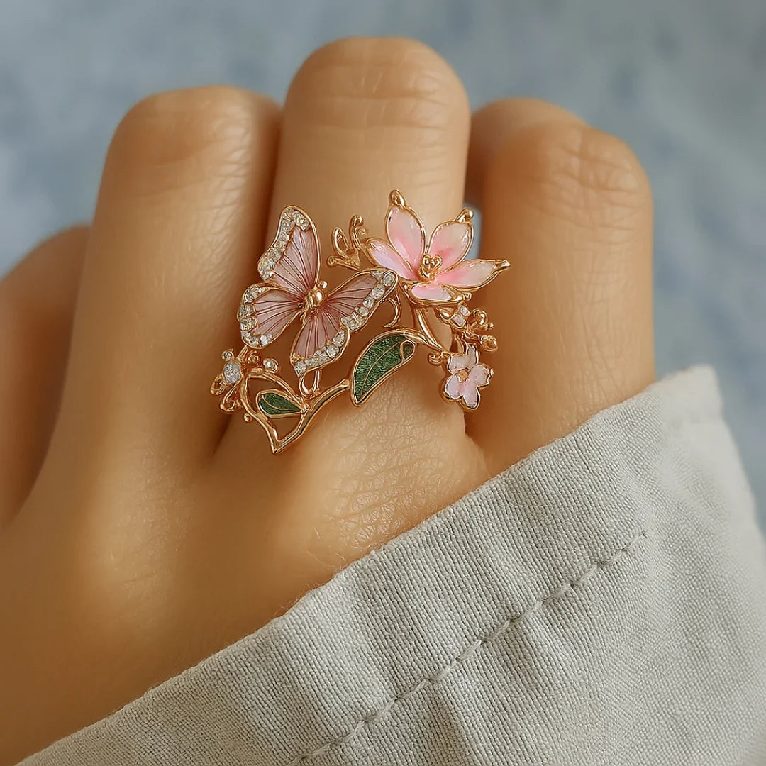 Radiant Butterfly Zirconia Ring-Westeryn