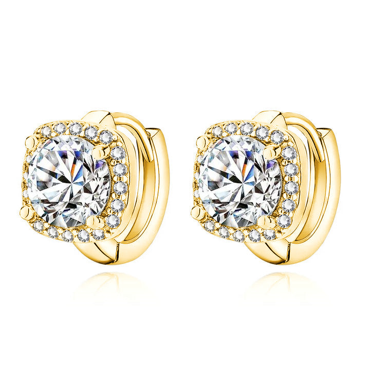 Nadine square earrings | Gold-Westeryn
