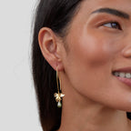 Jade Pearl & Petal Drop Earrings-Westeryn