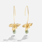 Jade Pearl & Petal Drop Earrings-Westeryn