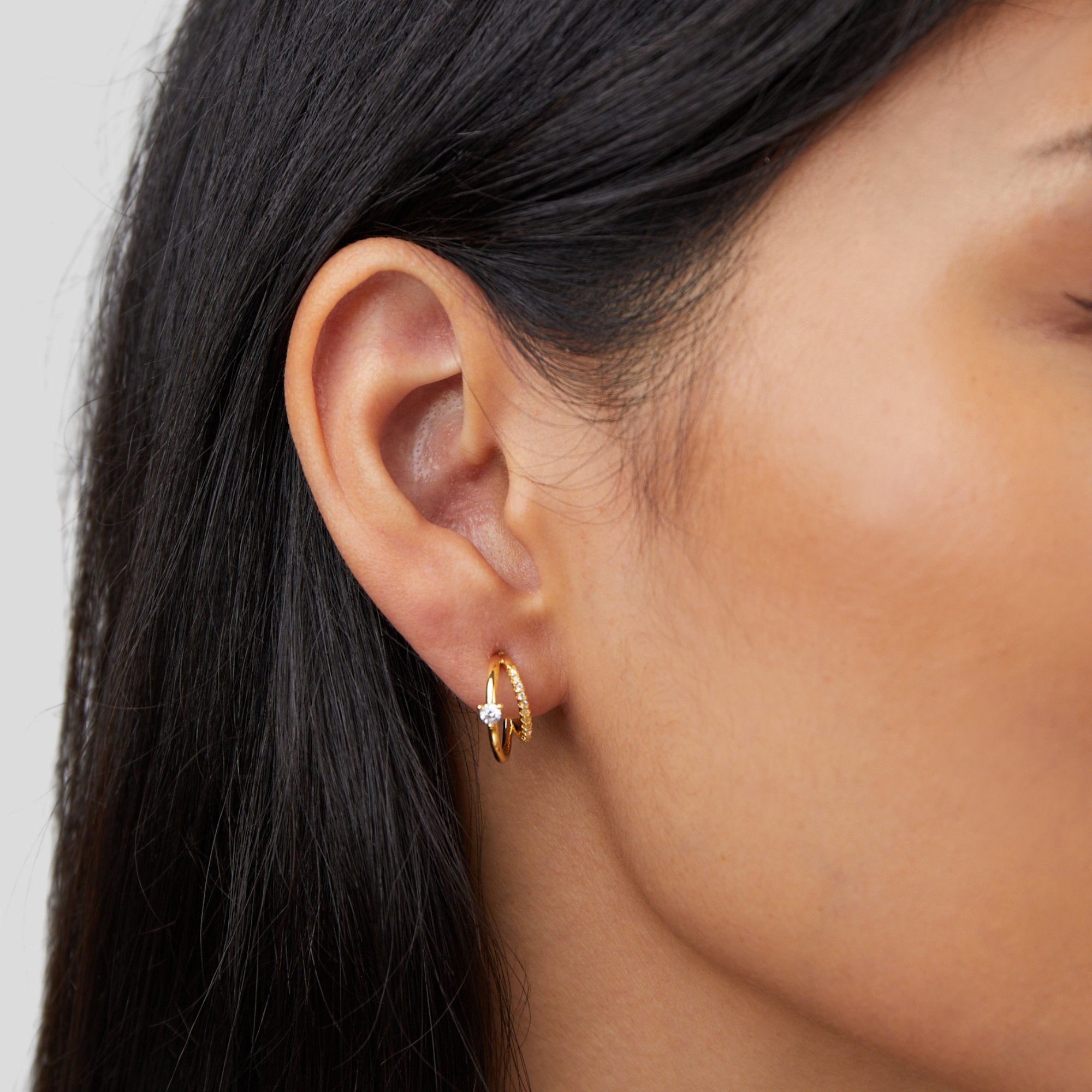 Artie Crystal Gold Earrings-Westeryn
