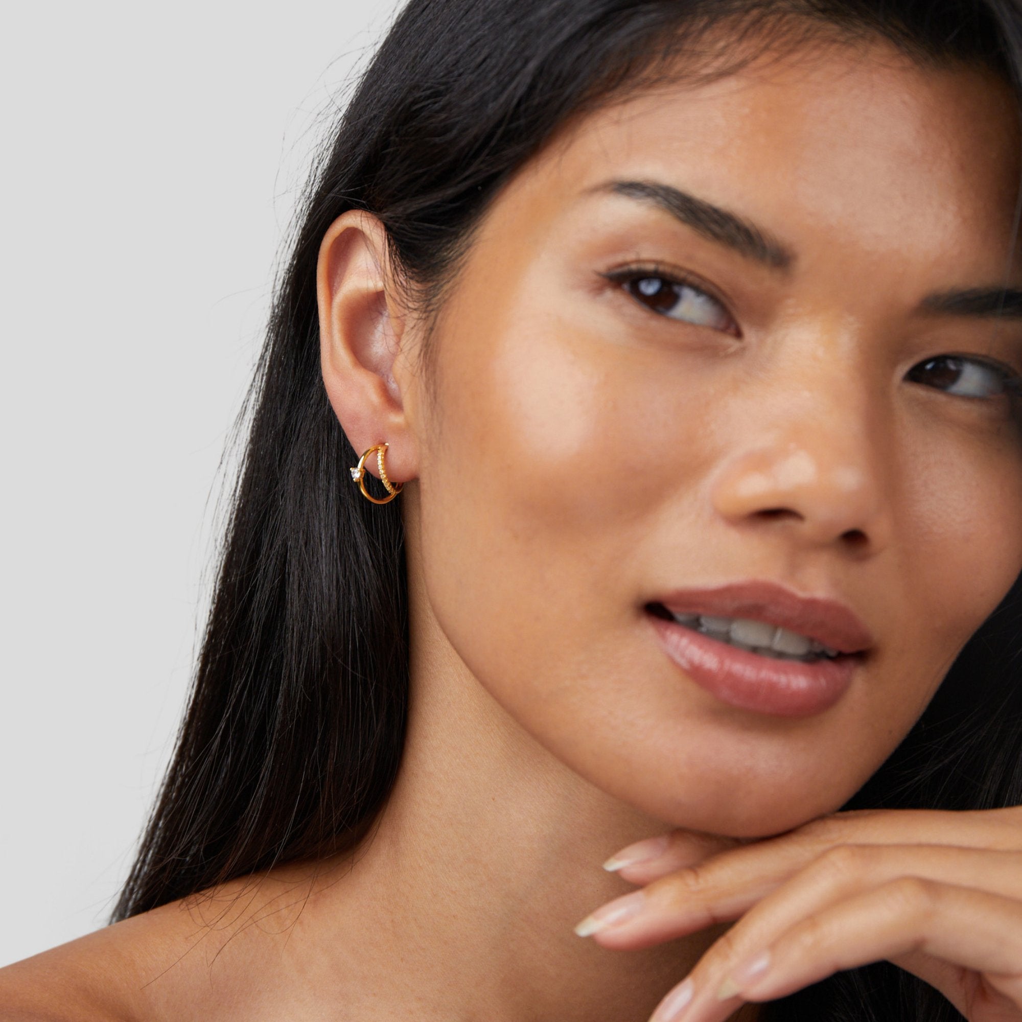 Artie Crystal Gold Earrings-Westeryn