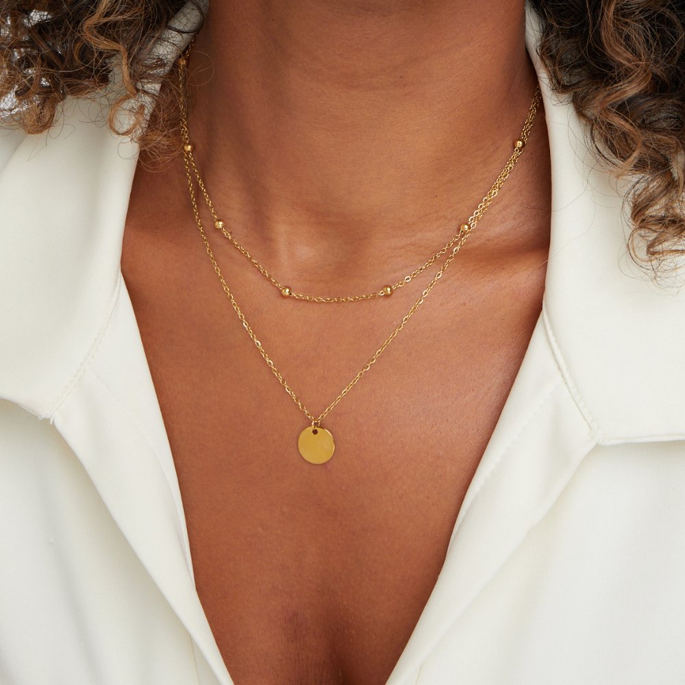 Lager Disk Necklace