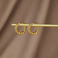 Luna Gold Twist Earrings-Westeryn