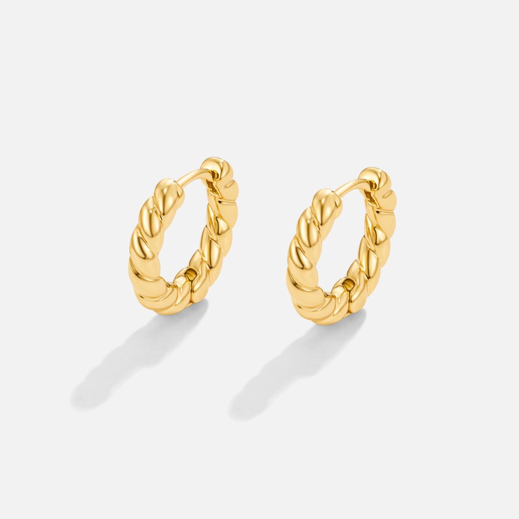 Luna Gold Twist Earrings-Westeryn