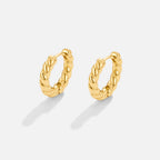 Luna Gold Twist Earrings-Westeryn