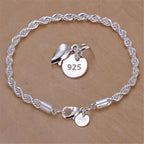 Braided Cord Bracelet in Silver-Westeryn
