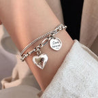 Silver Bracelet Love Forever + 2 Free Charms-Westeryn