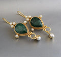 Gaby Vintage Pearl Earrings-Westeryn