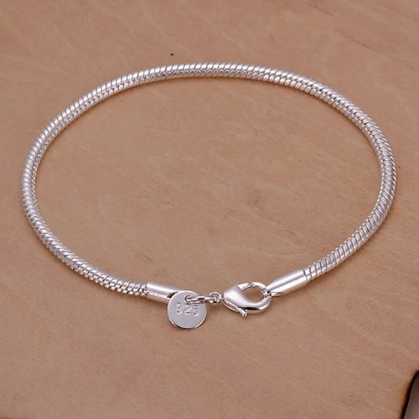 Simple Silver Bracelet with Single Candle Holder-Westeryn