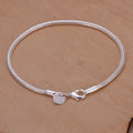 Simple Silver Bracelet with Single Candle Holder-Westeryn