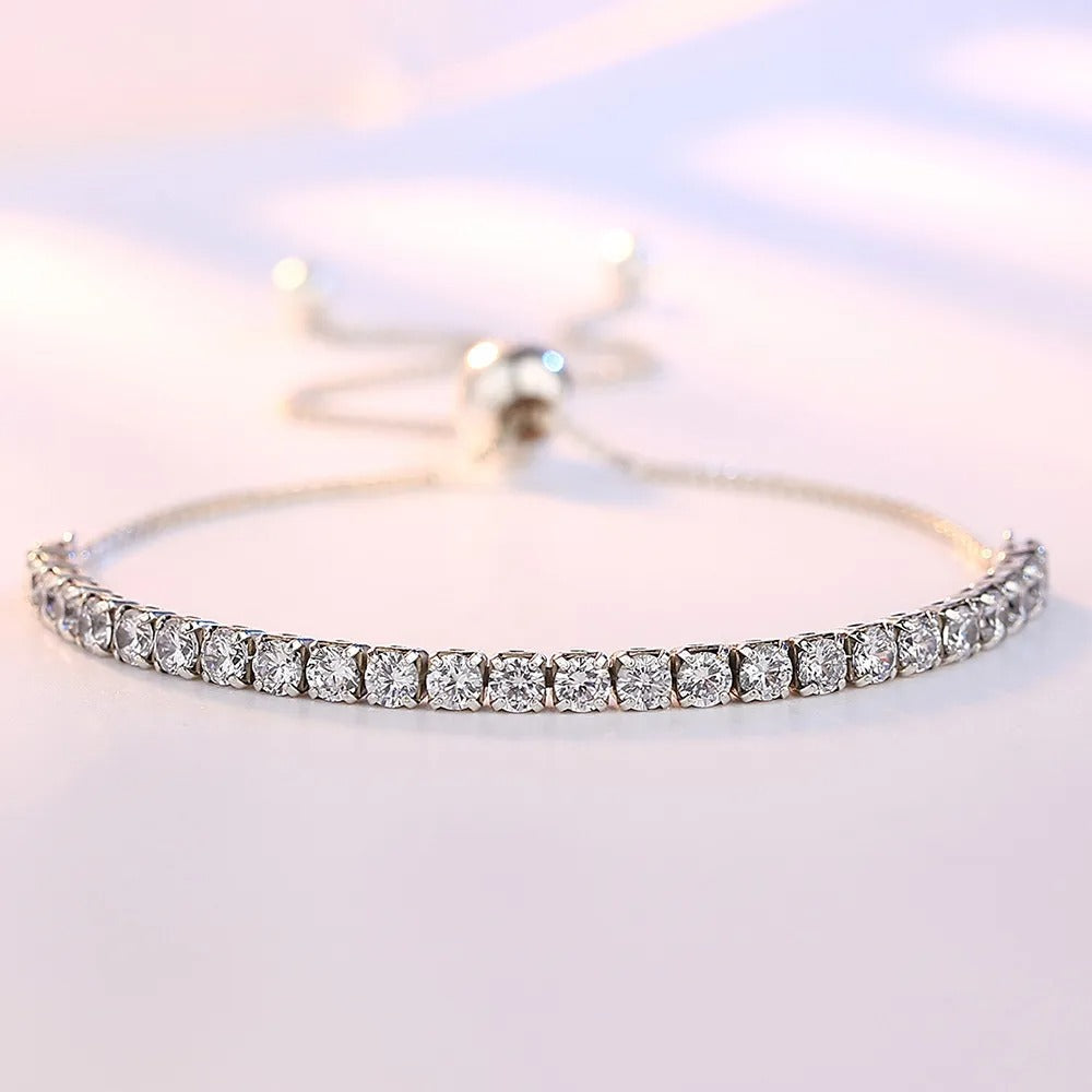 Magnificent Silver and Zirconium Bracelet-Westeryn