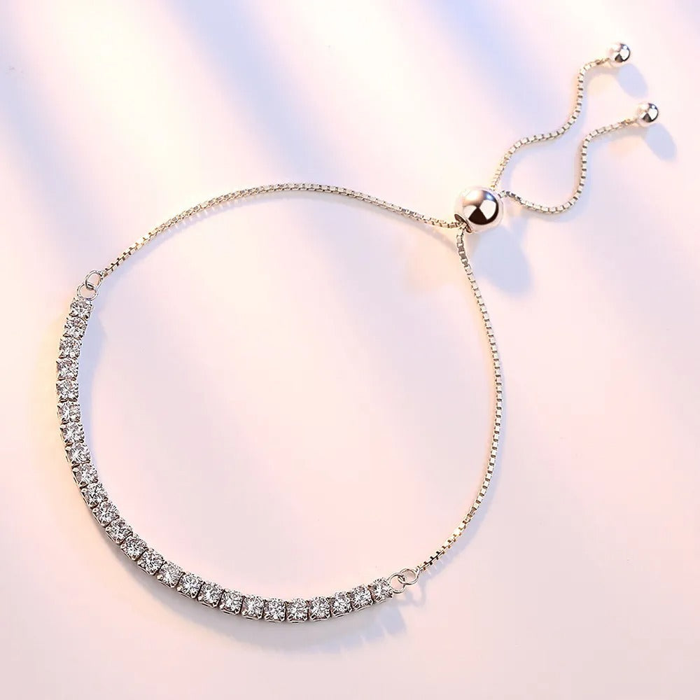 Magnificent Silver and Zirconium Bracelet-Westeryn