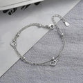 Thin Heart-Shaped Silver Bracelet-Westeryn
