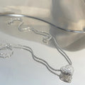 Silver Necklace with Engraved Heart-Westeryn