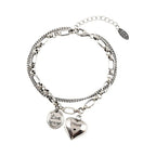 Silver Bracelet Love Forever + 2 Free Charms-Westeryn