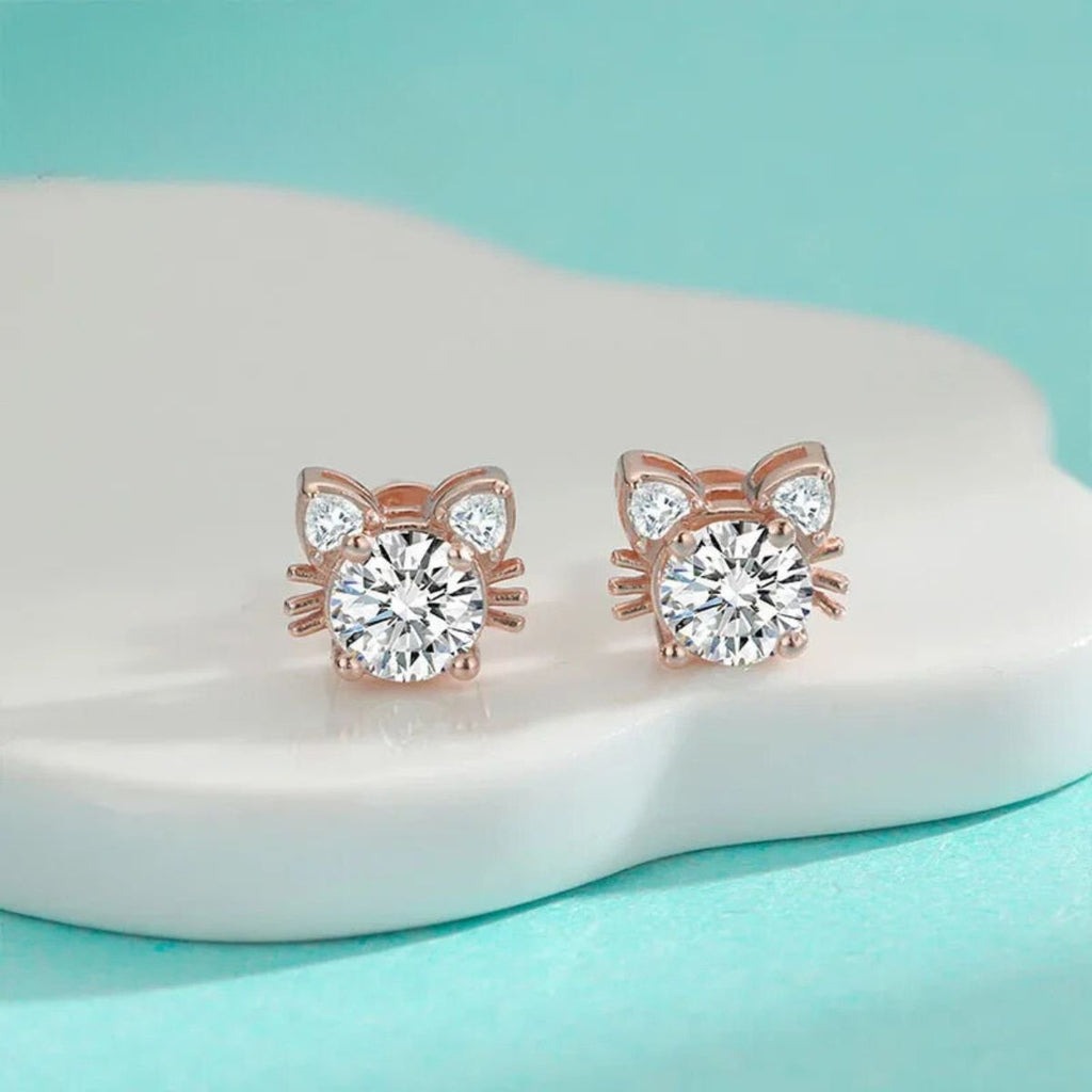 Celestial Cat Stud Earrings-Westeryn