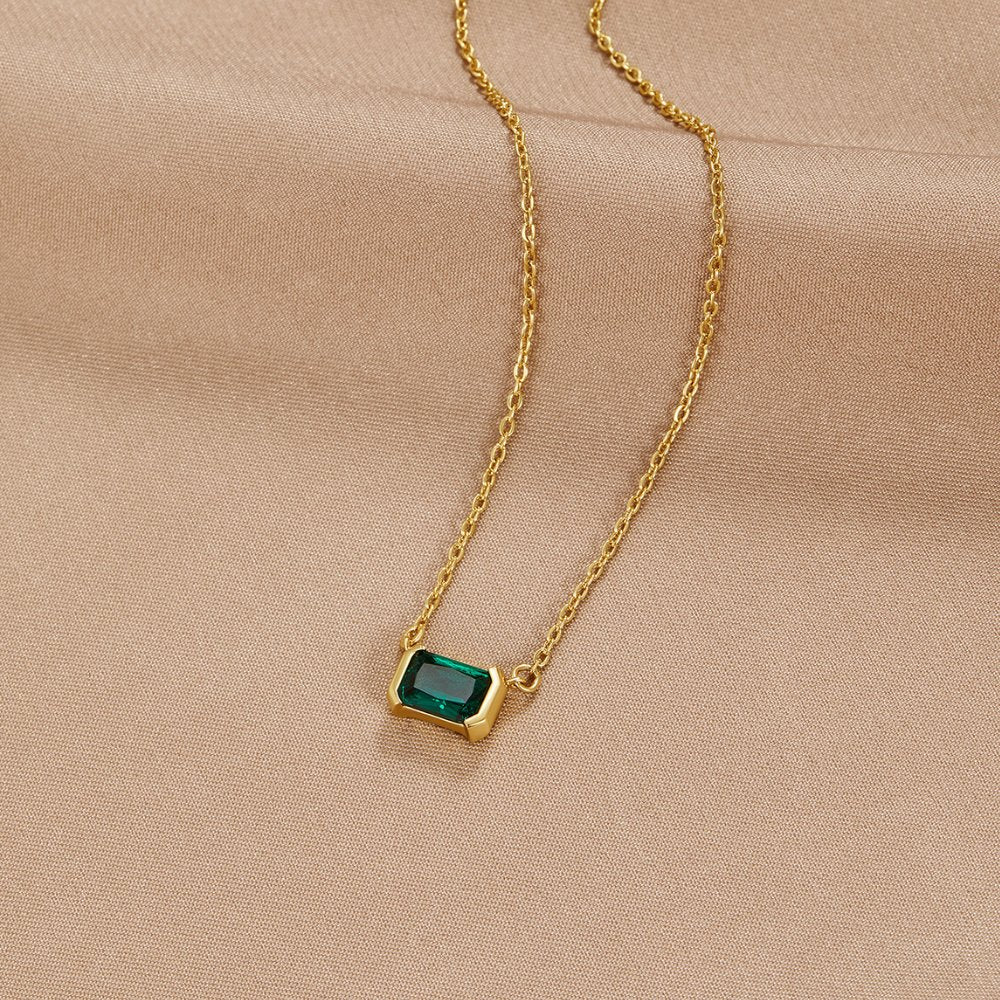 Moni Green Emerald Necklace-Westeryn